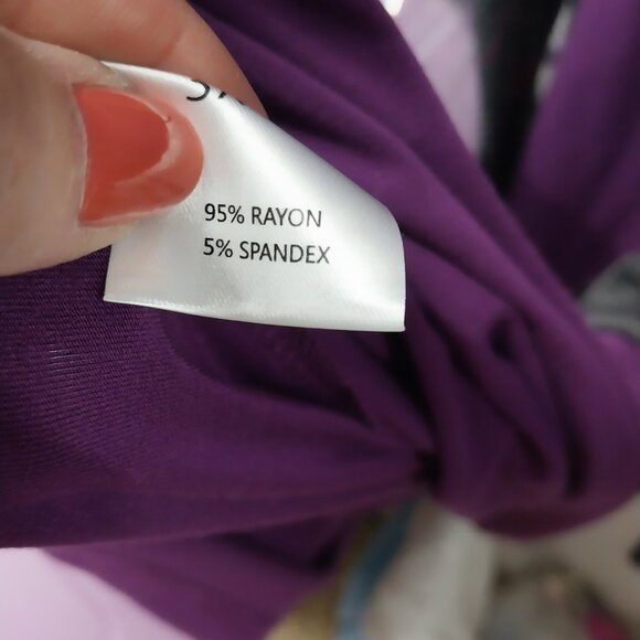 3129 Size XL Esenchel Purple Sleeveless Tunic and Vest. - Picture 6 of 6